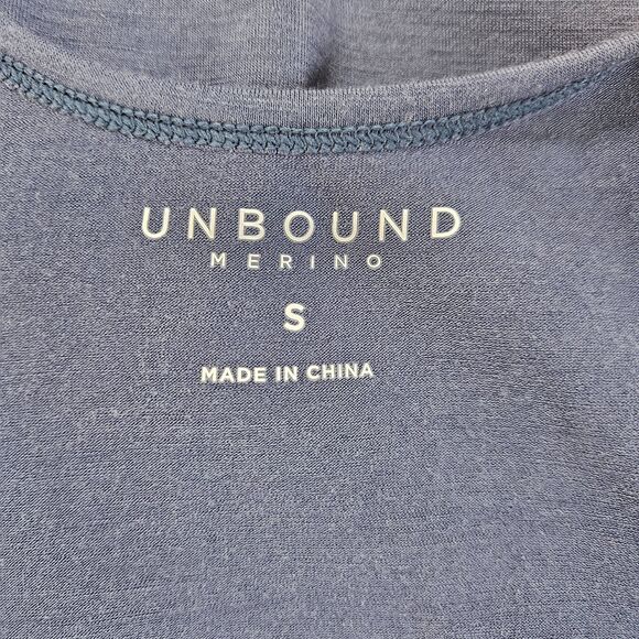 UNBOUND MERINO Women’s Mini Merino Tank Dress Small Blue Light Breathable Basic - Picture 6 of 8